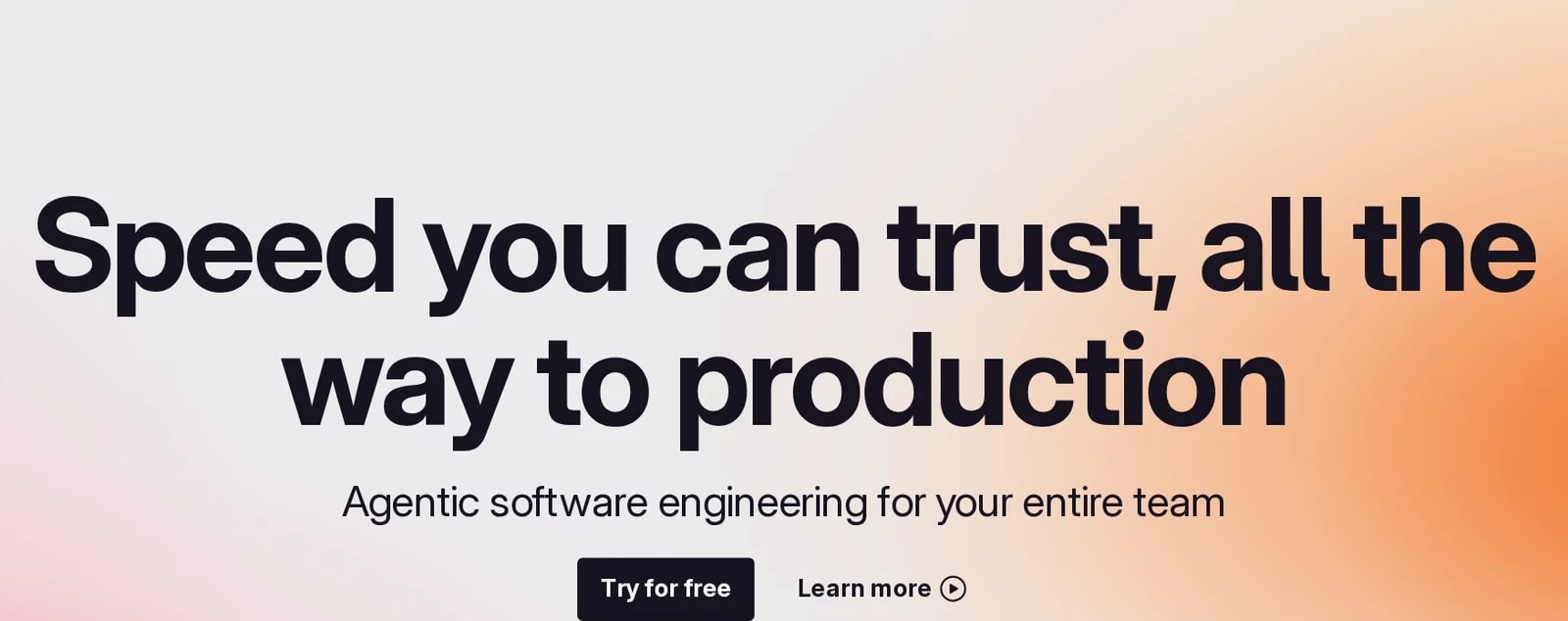 hero section of GitLab